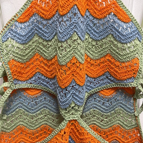 Zara Cut Out Crocheted Dress Limited Edition - Picture 3 of 11